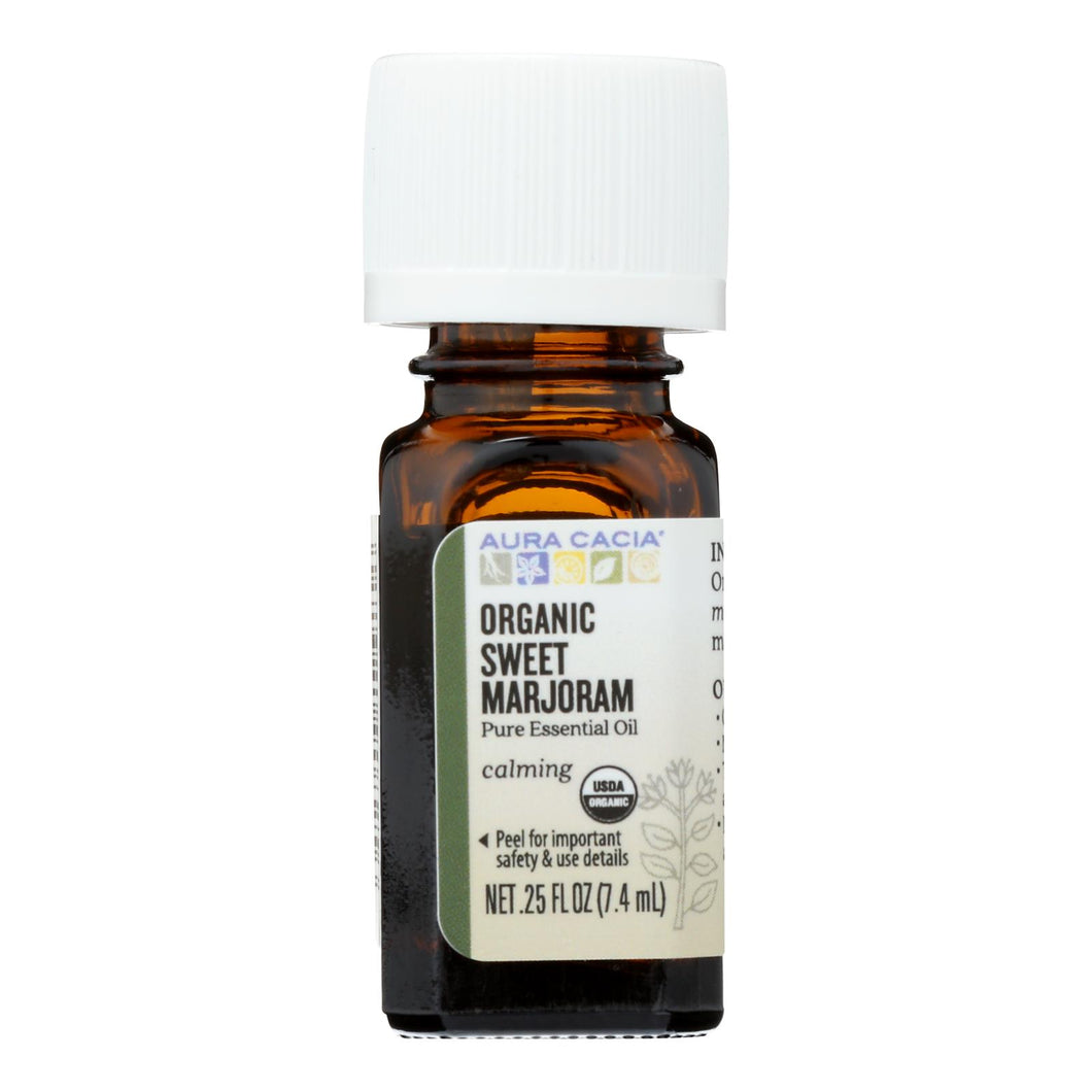 Aura Cacia - Organic Essential Oil - Marjoram Sweet - .25 Oz