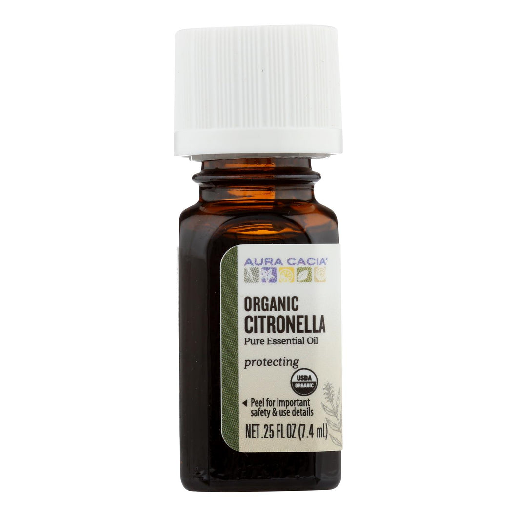 Aura Cacia - Organic Essential Oil - Citronella - .25 Oz