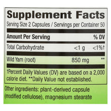 Load image into Gallery viewer, Nature's Way - Wild Yam Root - 425 Mg - 100 Capsules
