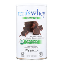 Load image into Gallery viewer, Teras Whey Protein Powder - Whey - Organic - Fair Trade Certified Dark Chocolate Cocoa - 12 Oz
