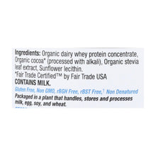 Load image into Gallery viewer, Teras Whey Protein Powder - Whey - Organic - Fair Trade Certified Dark Chocolate Cocoa - 12 Oz
