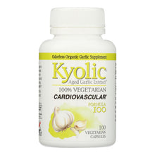 Load image into Gallery viewer, Kyolic - Aged Garlic Extract Vegetarian Cardiovascular Formula 100 - 100 Vegetarian Capsules
