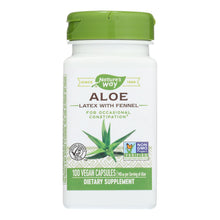 Load image into Gallery viewer, Nature's Way - Aloe Latex With Fennel - 100 Vegetarian Capsules

