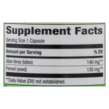 Load image into Gallery viewer, Nature's Way - Aloe Latex With Fennel - 100 Vegetarian Capsules
