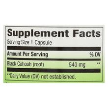 Load image into Gallery viewer, Nature's Way - Black Cohosh Root - 100 Capsules
