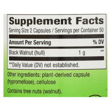 Load image into Gallery viewer, Nature's Way - Black Walnut Hulls - 100 Capsules
