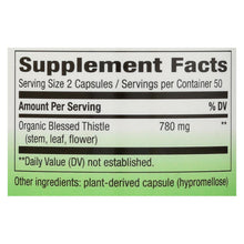 Load image into Gallery viewer, Nature's Way - Blessed Thistle - 100 Vegetarian Capsules
