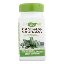 Load image into Gallery viewer, Nature's Way - Cascara Sagrada Bark - 100 Veg Capsules
