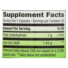 Load image into Gallery viewer, Nature's Way - Uva Ursi Leaves - 480 Mg - 100 Capsules
