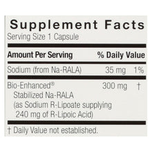 Load image into Gallery viewer, Genceutic Naturals R-lipoic Acid Plus - 300 Mg - 60 Vcaps
