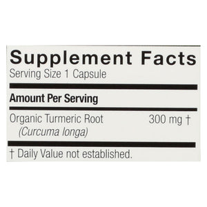 Genceutic Naturals Organic Turmeric - 300 Mg - 60 Capsules