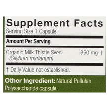 Load image into Gallery viewer, Genceutic Naturals Organic Milk Thistle - 350 Mg - 60 Capsules
