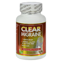 Load image into Gallery viewer, Clear Products Clear Migraine - 60 Capsules
