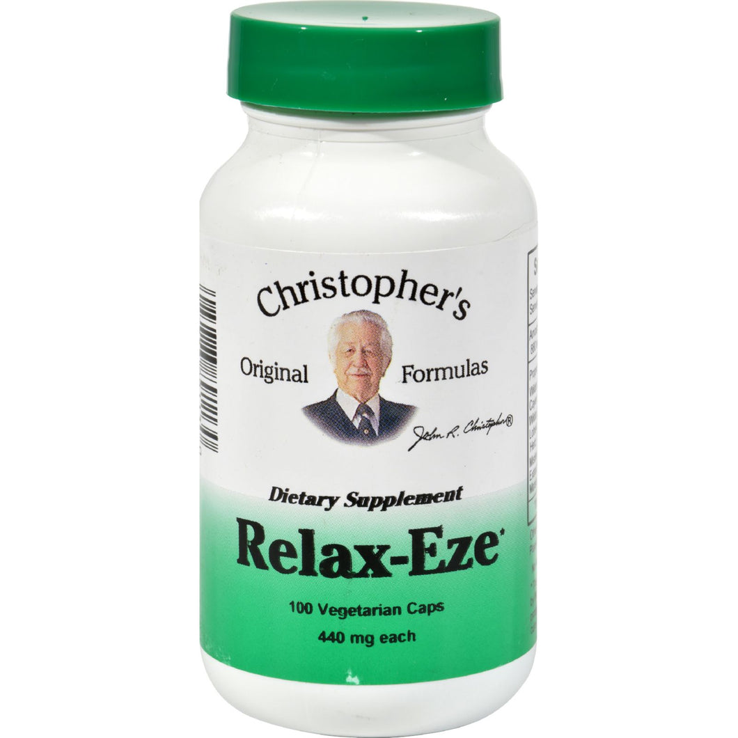 Dr. Christopher's Formulas Christopher's Original Formulas Relax-eze 440 Mg Each 100 Veggie Caps - 100 Vcaps