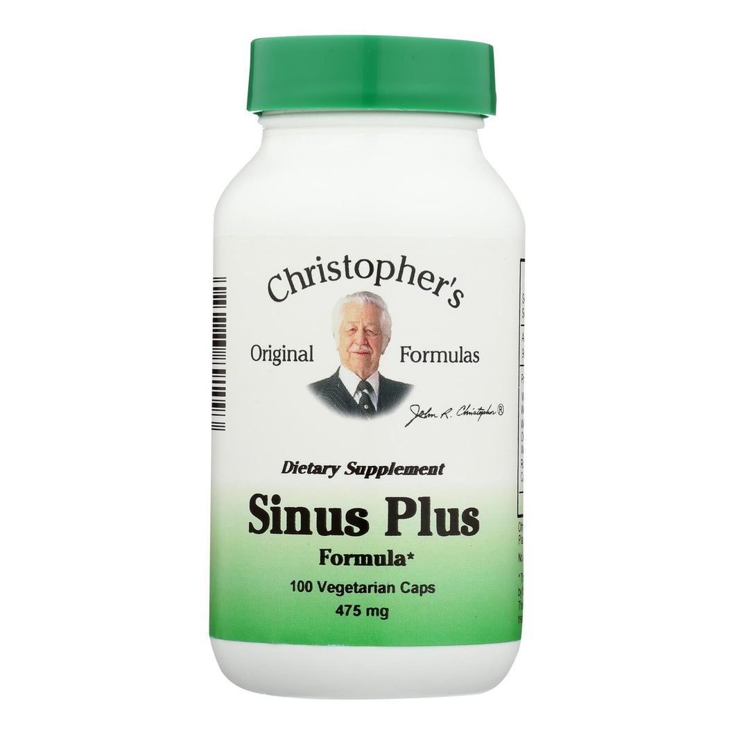 Dr. Christopher's Original Formulas Sinus Plus Formula - 475 Mg - 100 Vcaps