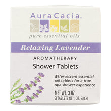 Load image into Gallery viewer, Aura Cacia - Aromatherapy Shower Tablets Relaxing Lavender - 3 Tablets
