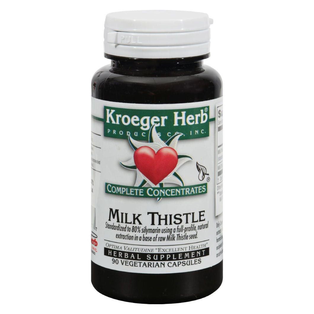 Kroeger Herb Milk Thistle - 90 Vegetarian Capsules