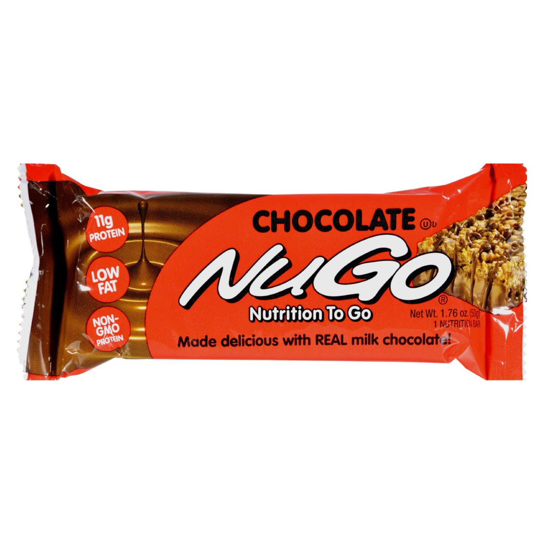 Nugo Nutrition Bar - Chocolate - Case Of 15 - 1.76 Oz