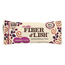 Load image into Gallery viewer, Nugo Nutrition Bar - Fiber Dlish - Cinnamon Raisin - 1.6 Oz Bars - Case Of 16
