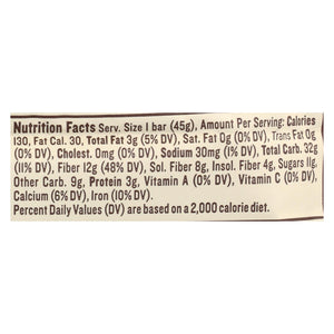 Nugo Nutrition Bar - Fiber Dlish - Cinnamon Raisin - 1.6 Oz Bars - Case Of 16