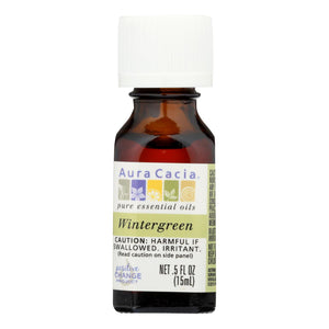 Aura Cacia - Pure Essential Oil Wintergreen - 0.5 Fl Oz