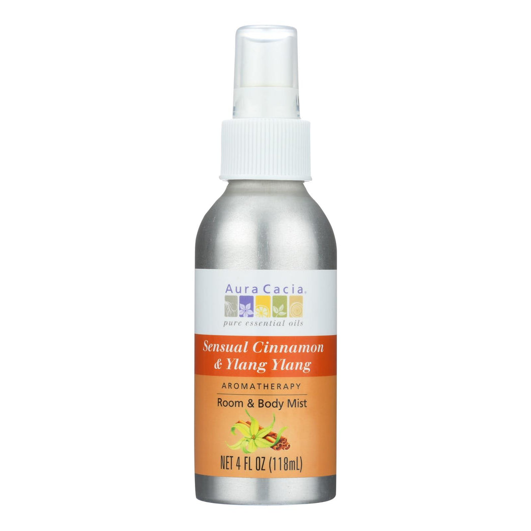 Aura Cacia - Aromatherapy Mist Cinnamon Ylang Ylang - 4 Fl Oz