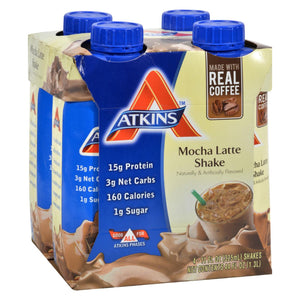 Atkins Advantage Rtd Shake Mocha Latte - 11 Fl Oz Each - Pack Of 4