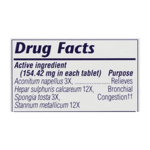 Load image into Gallery viewer, Boericke And Tafel - Bronchitis And Asthma Aide - 100 Tablets
