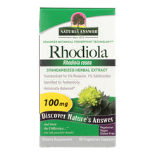 Load image into Gallery viewer, Nature's Answer - Rhodiola Root Extract - 60 Vegetarian Capsules

