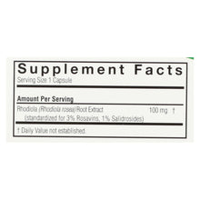 Load image into Gallery viewer, Nature's Answer - Rhodiola Root Extract - 60 Vegetarian Capsules
