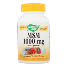 Load image into Gallery viewer, Nature's Way - Msm - 1000 Mg - 120 Tablets
