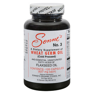 Sonne's No. 3 Wheat Germ Oil - 627 Mg Each - 120 Caps