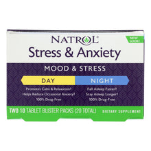 Load image into Gallery viewer, Natrol Stress Anxiety Day And Nite Formula - 20 Tablets
