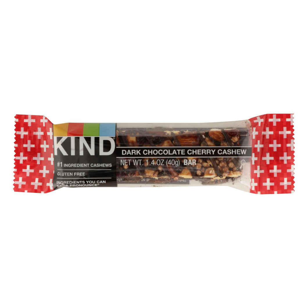 Kind Bar - Dark Chocolate Cherry Cashew Plus Anti-oxidants- Case Of 12 - 1.4 Oz