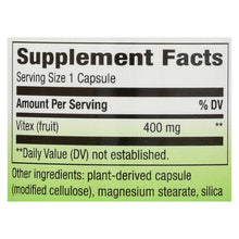 Load image into Gallery viewer, Nature's Way - Vitex Fruit - 400 Mg - 100 Capsules
