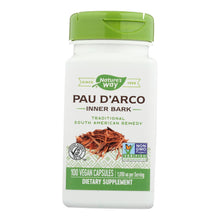 Load image into Gallery viewer, Nature's Way - Pau D'arco Inner Bark - 100 Capsules
