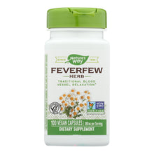 Load image into Gallery viewer, Nature's Way - Feverfew Leaves - 100 Capsules
