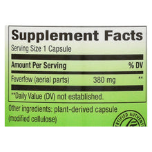 Load image into Gallery viewer, Nature's Way - Feverfew Leaves - 100 Capsules

