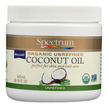 Load image into Gallery viewer, Spectrum Essentials Organic Coconut Oil - Unrefined - 15 Oz
