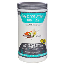 Load image into Gallery viewer, Designer Whey - Protein Powder - Vanilla Almond - 1.9 Lbs
