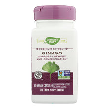 Load image into Gallery viewer, Nature's Way - Standardized Ginkgo - 60 Capsules
