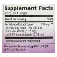 Load image into Gallery viewer, Nature's Way - Saw Palmetto Standardized - 60 Softgels
