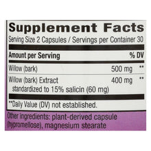 Load image into Gallery viewer, Nature's Way - White Willow Bark - 300 Mg - 60 Capsules
