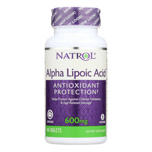 Load image into Gallery viewer, Natrol Alpha Lipoic Acid Time Release - 600 Mg - 45 Tablets
