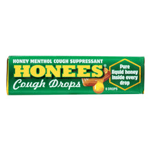 Load image into Gallery viewer, Honees Cough Drops - Menthol - Case Of 24 - 9 Pack
