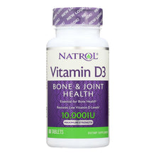 Load image into Gallery viewer, Natrol Vitamin D3 - 10000 Iu - 60 Tablets
