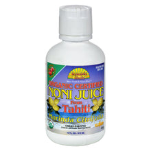 Load image into Gallery viewer, Dynamic Health Organic Certified Noni Juice Raspberry - 16 Fl Oz
