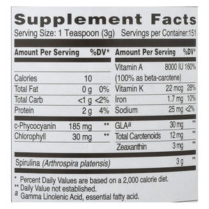 Earthrise Spirulina Natural Powder - 16 Oz