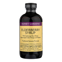 Load image into Gallery viewer, Honey Gardens Apiaries Organic Honey Elderberry Extract With Propolis - 8 Fl Oz
