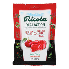 Load image into Gallery viewer, Ricola Dual Action Cough Drops - Cherry - Case Of 12 - 19 Pack
